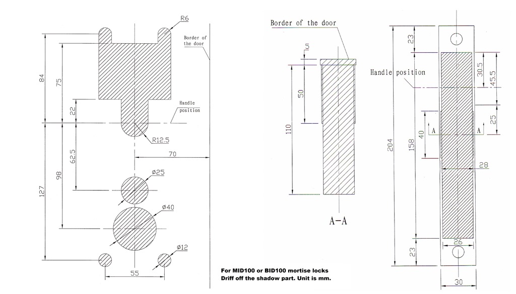 battery powered electronic mortise door lock